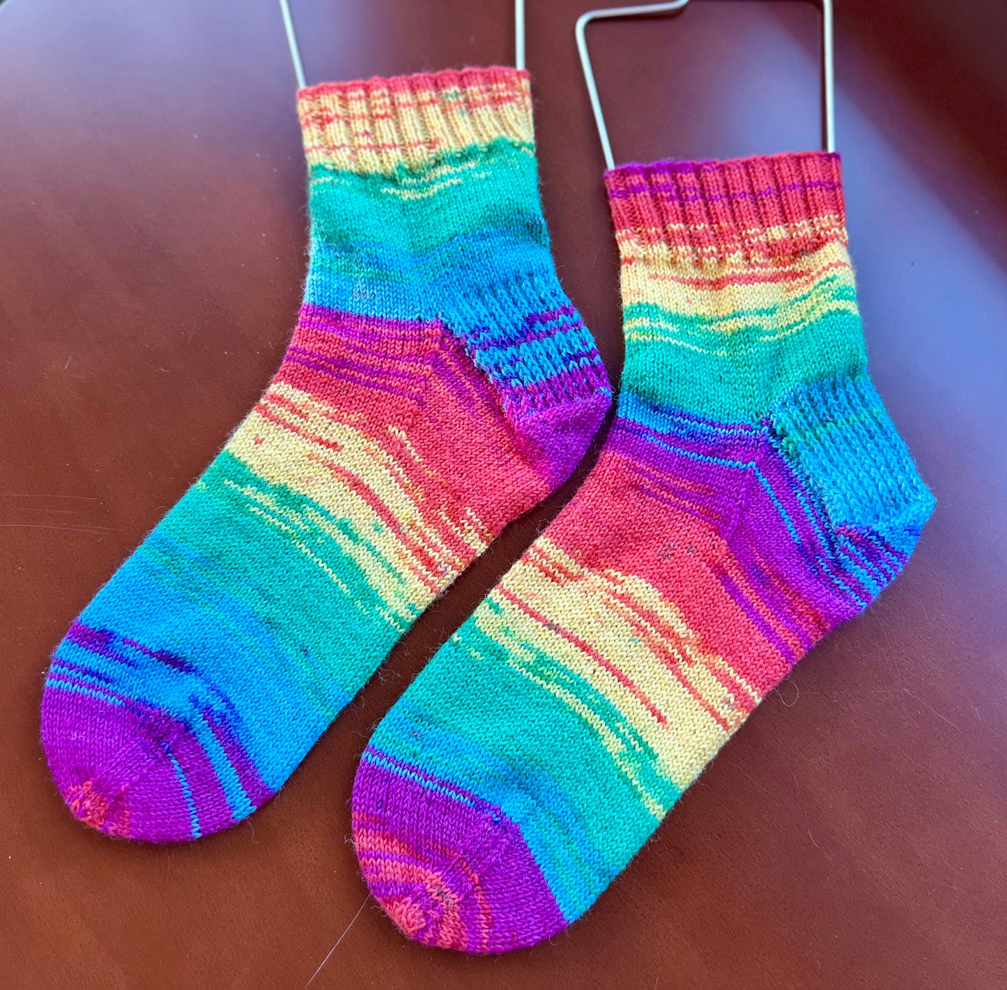 Hand Knit Deep Hues Socks